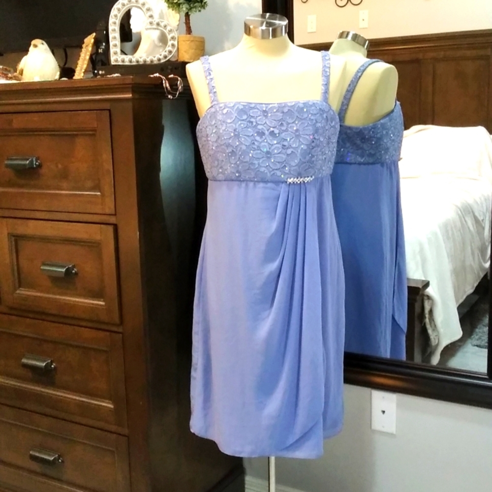 R&M Richards light blue dress